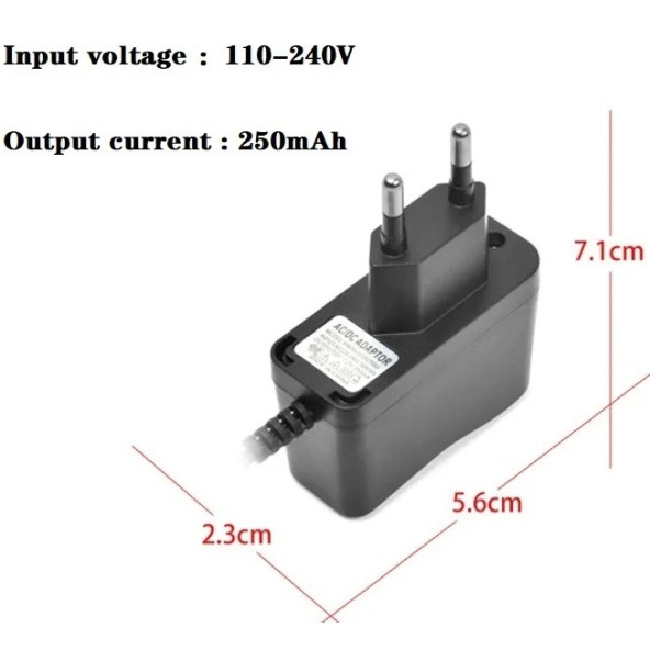 Drone Pili Şarj Cihazı Jst-2p Fiş Güç Adaptörü 2.4v 250mah Çıkış (2 YIL GARANTİLİ) - Resim 5