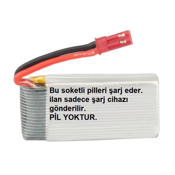 Drone Pili Şarj Cihazı Jst-2p Fiş Güç Adaptörü 3.7v 250mah Çıkış  2 YIL GARANTİ - 2