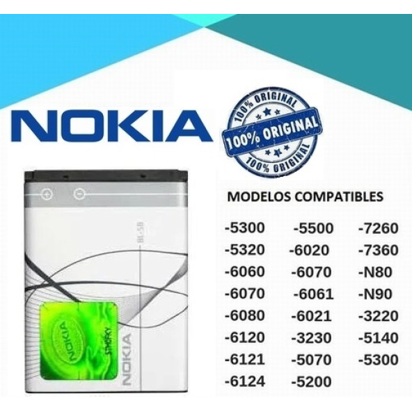 Nokıa Pil Bl 5b 2600 3220 3230 5140 5140i 5200 5300 5500 Sport 5070 5140 5150i Batarya (2 YIL GARANTİLİ) - Resim 8