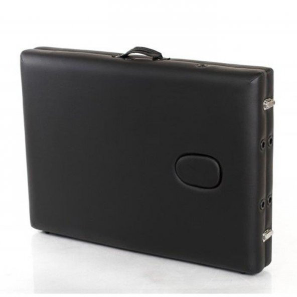 Masaj Yatağı Ahşap Masaj Sedyesi 2 Parçalı Siyah Renk - 4