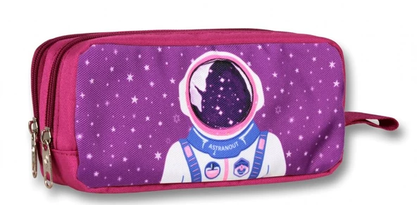 Cennec Bordo Mavi Astronot İlkokul Sırt Çantası Seti - Erkek Çocuk - Resim 4