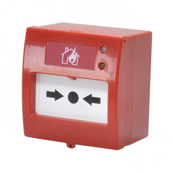 AVERFIRE AF-1014B AKILLI ADRESLİ TEKRAR KURULABİLİR - KISA DEVRE İZOLATÖRLÜ YANGIN ALARM BUTONU - 1