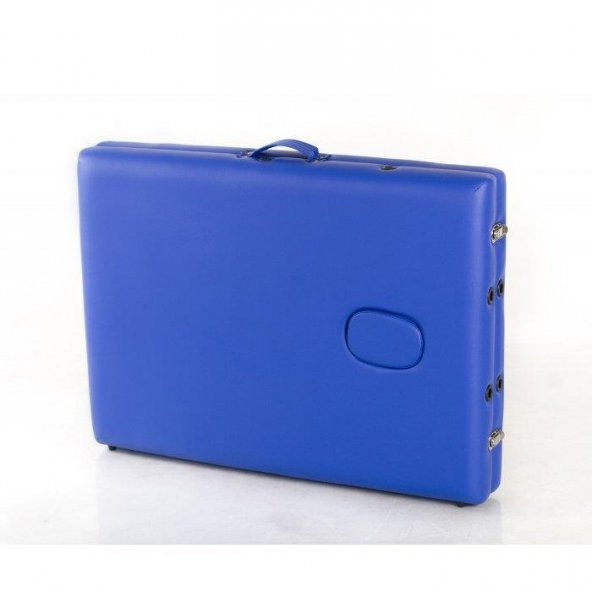 Masaj Yatağı Metal Masaj Sedyesi 2 Parçalı Mavi Renk - Resim 2