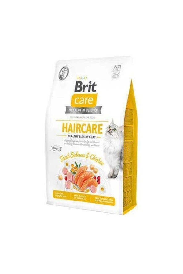 Brit Care Haircare Hypo-Allergenic Deri ve Tüy Sağlığı için Tahılsız Yetişkin Kedi Maması 7kg - 2
