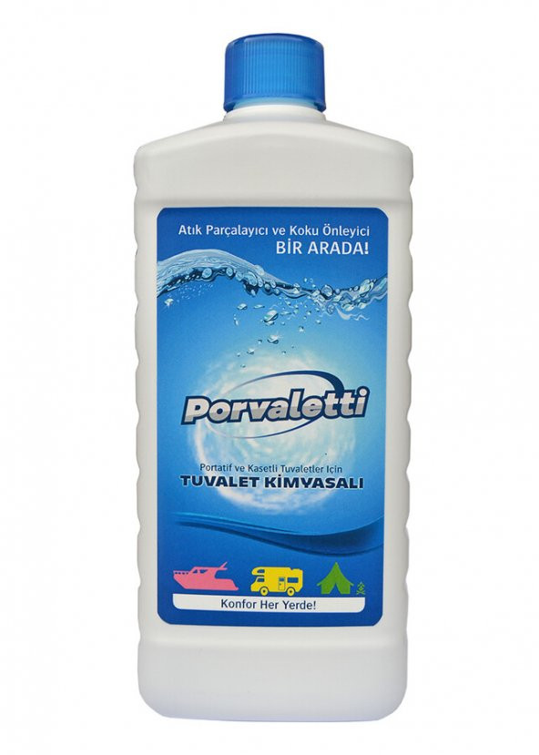 Porvaletti Karavan ve Tekne Portatif Tuvalet Kimyasalı 1 L