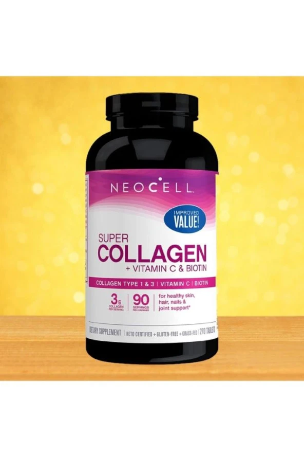 Neocell Süper Kollajen + C Vitamini Ve Biotin 270 Tablet