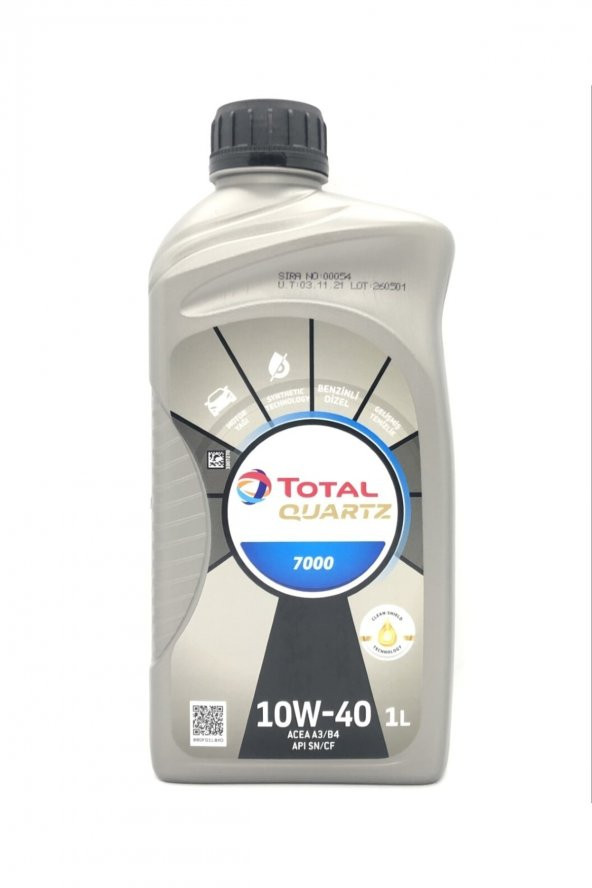Quartz 7000 10w-40 Sentetik Motor Yağı 1 L