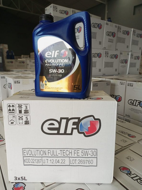 Elf Evolution Full-Tech 5w30 Fe 5lt - 3 adet (1 koli)