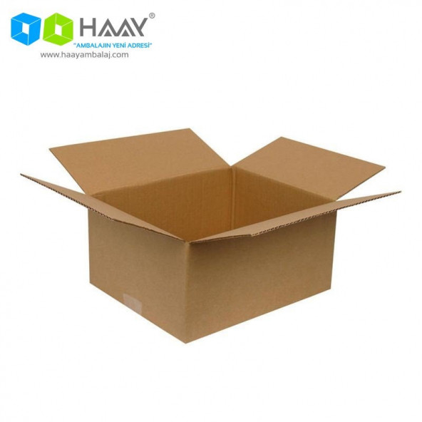 HAAY AMBALAJ 30x25x15cm Tek Oluklu Koli - Kraft (5 ADET) - 3