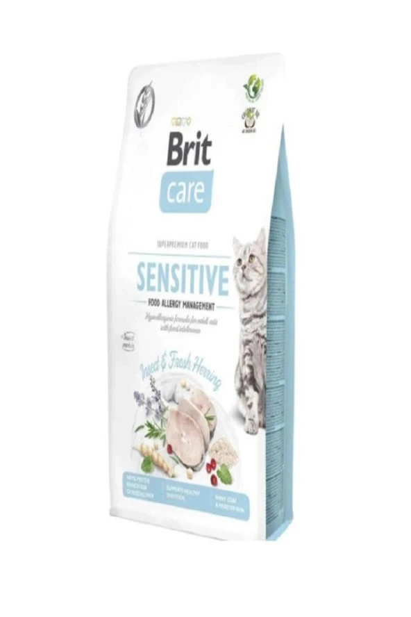 Brit Care Sensitive Böcek Proteinli Tahılsız Yetişkin Kedi Maması 7 Kg