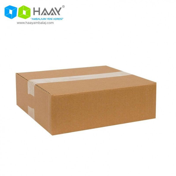 HAAY AMBALAJ 26,5x24,5x8,5cm Tek Oluklu Koli - Kraft (5 ADET) - 1