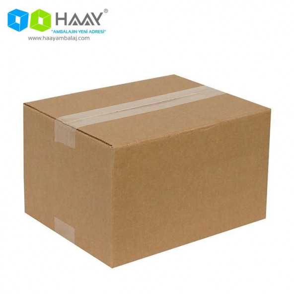 HAAY AMBALAJ 25x20x15cm Tek Oluklu Koli - Kraft (5 ADET)