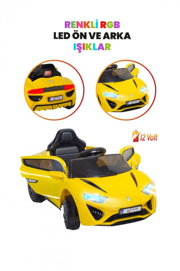 Jagor Akülü Araba 12v-sarı Uj1310-3-1 - 2