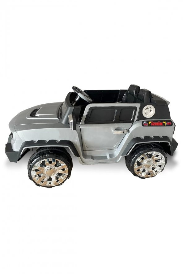 Iznik Kumandalı Akülü Araba Akülü Jeep 12v 4x2 / Gri - 3