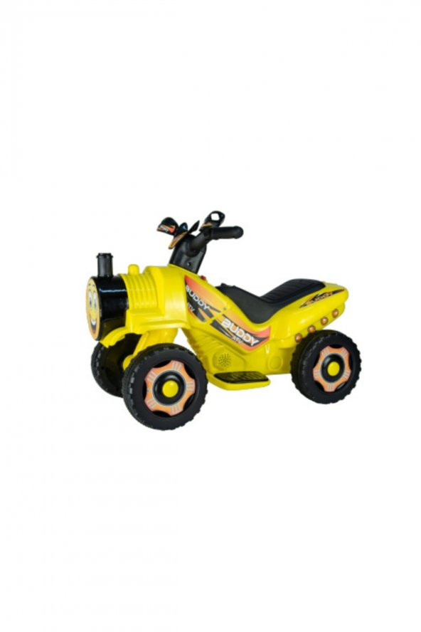 Uj Toys Işıklı Ve Müzikli Buddy 6v Akülü Mini Atv-sarı( 2-3-4 Yaşlara Uygun) - Resim 3