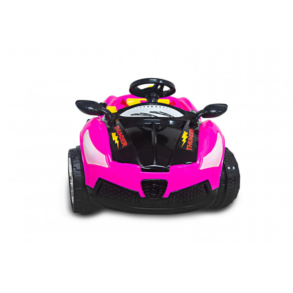 UJ Toys Thunder 12v Akülü Araba Pembe - Siyah - 5