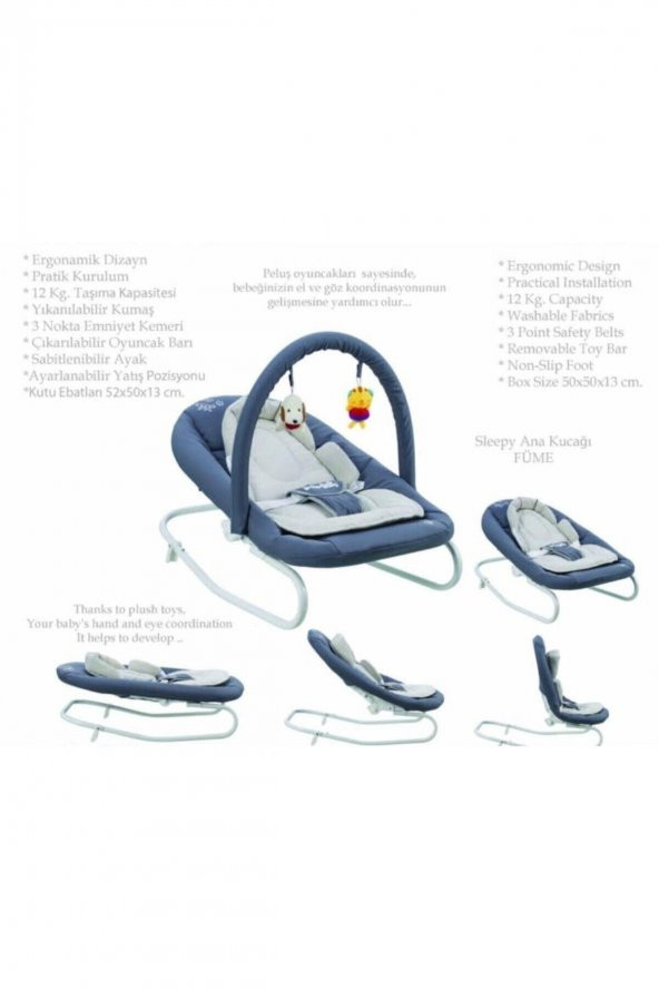 Pasha Baby Sleepy Anakucağı, Ev Tipi Anakucağı, Puset, Park Yatak, Sepet Beşik, Salıncak - 2
