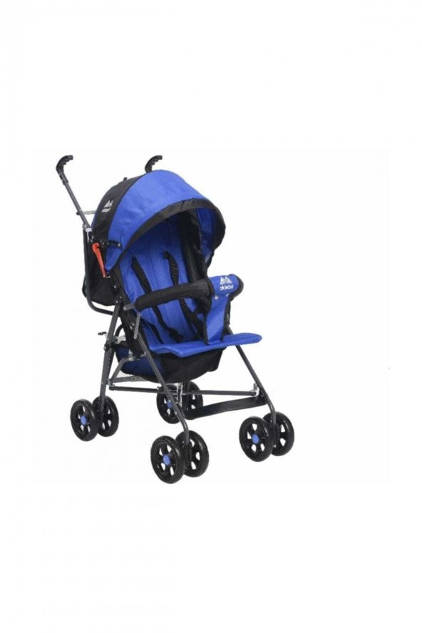 3018 Tam Yatarlı Baston Bebek Arabası - Mavi /