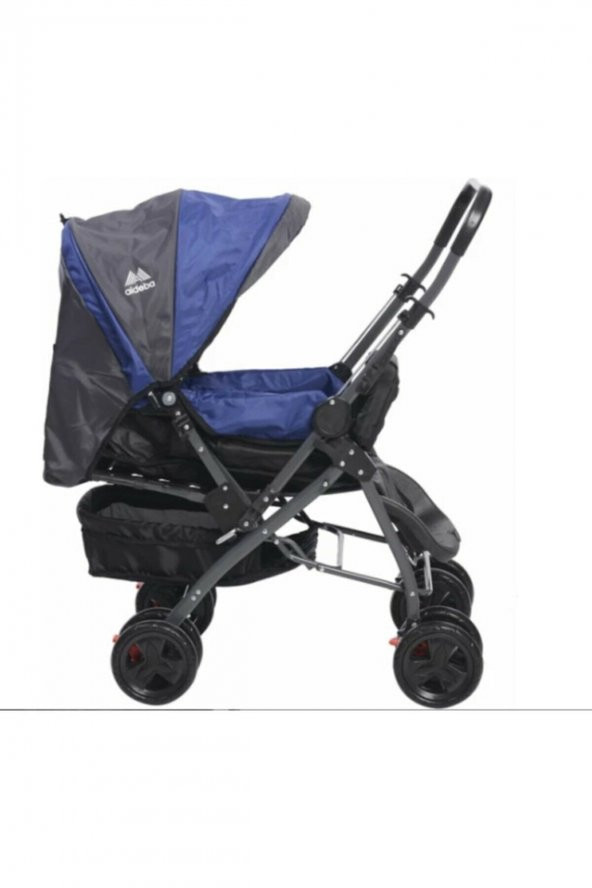 8028 Çift Yönlü Bebek Arabası Lacivert Bebek 8028b Lacivert - 2