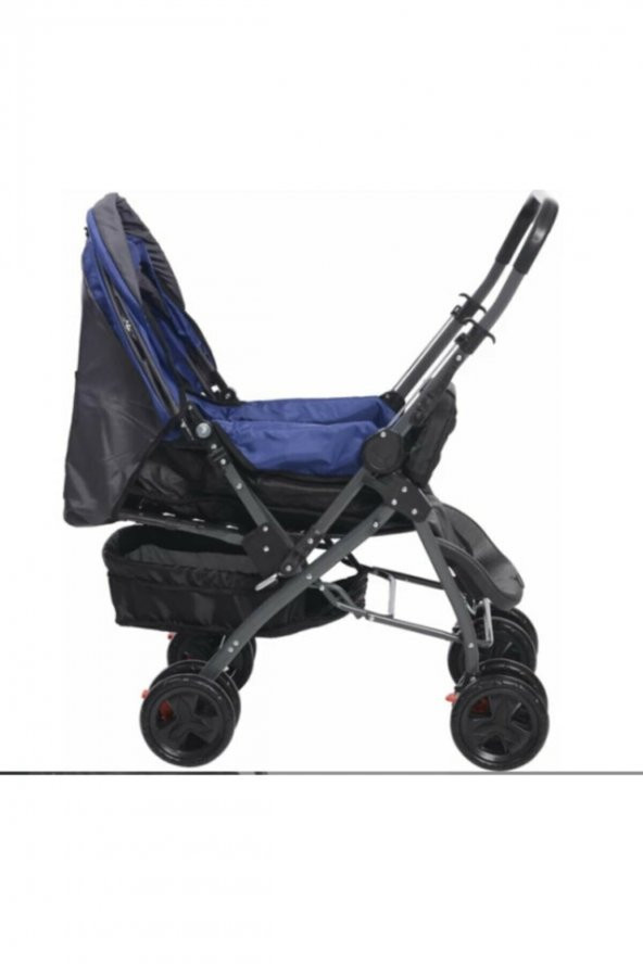8028 Çift Yönlü Bebek Arabası Lacivert Bebek 8028b Lacivert - 3