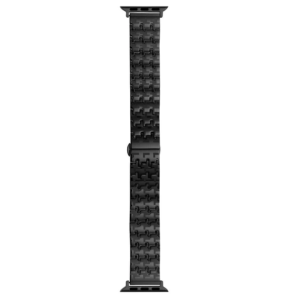 Gpack Apple Watch SE 40 mm Kordon Metal Zigzag Fit Tasarım Desenli KRD86 - 3