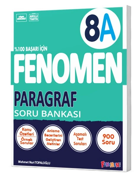 Fenomen Okul Yayınları LGS 8. Sınıf Paragraf A Soru Bankası,9786256972391
