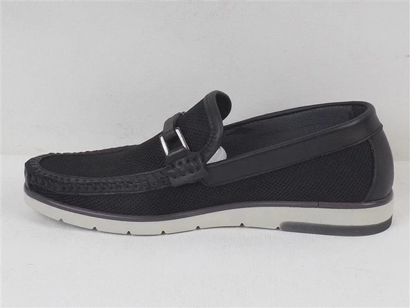 BALDİNİNİ SİYAH ROK ERKEK LOAFER AYAKKABI - 3