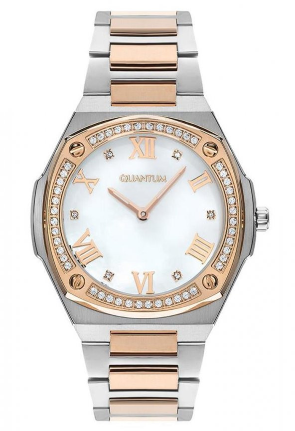 Quantum IML1050.520 Çelik Rose Gold/ Metalik Gri Kadın Kol Saati