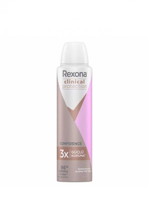 Rexona Clinical Protection Confidence 96 Saat Koruma 150 ml Kadın Deodorant Sprey