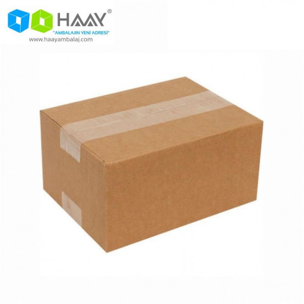 HAAY AMBALAJ 22x15x12cm Tek Oluklu Koli - Kraft (5 ADET)