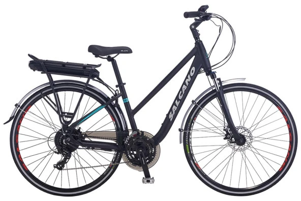 Salcano Serenity 1 Unisex Bafang 250 Watt ELEKTRİKLİ BİSİKLET Siyah Kırmızı - 2