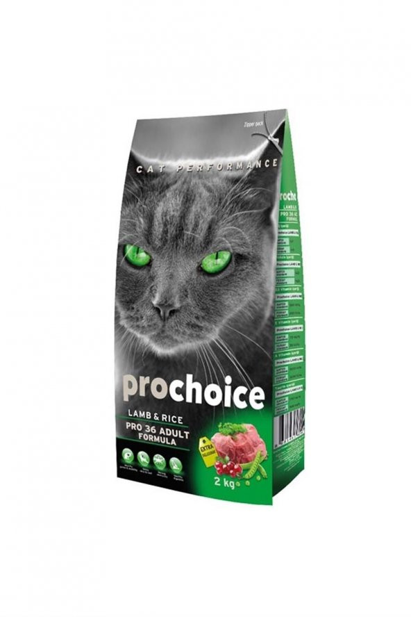 ProChoice 36 Kuzu Etli Yetişkin Kedi Maması 2 Kg - 2