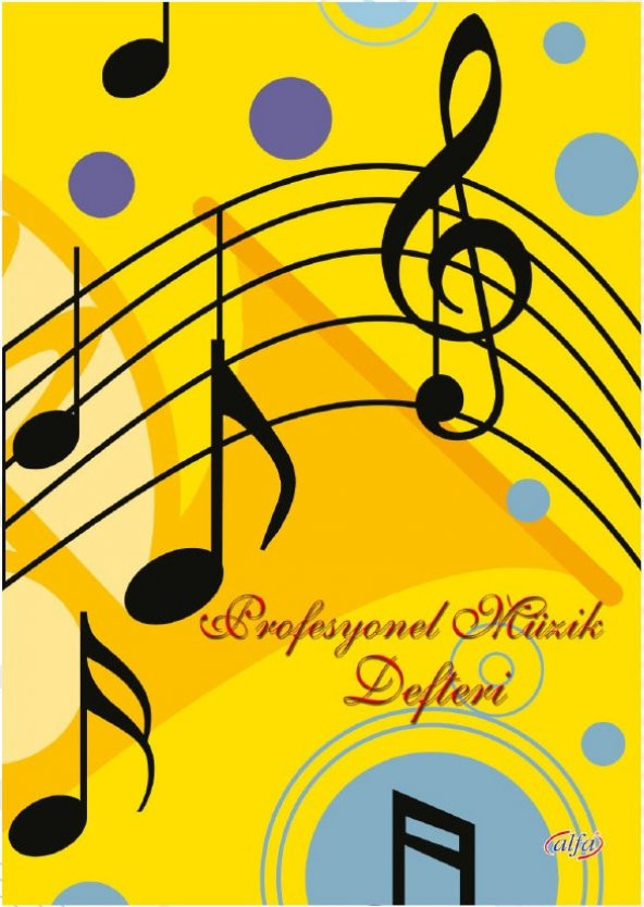 Alfa Profesyonel Müzik Defteri 40 Yp. (Asortili)