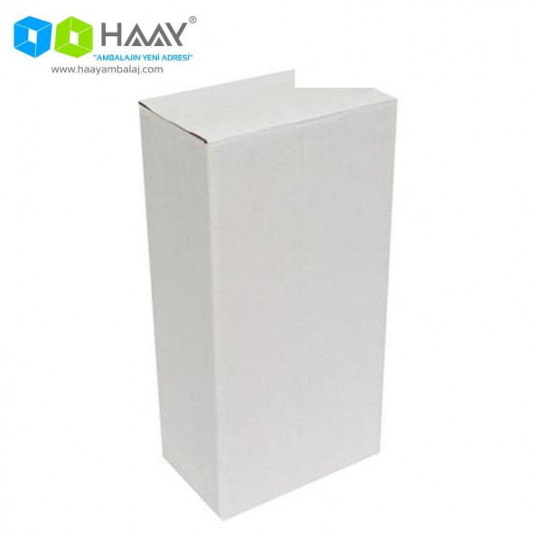 HAAY AMBALAJ 12x12x29cm Tek Oluklu Koli - Beyaz (5 ADET)