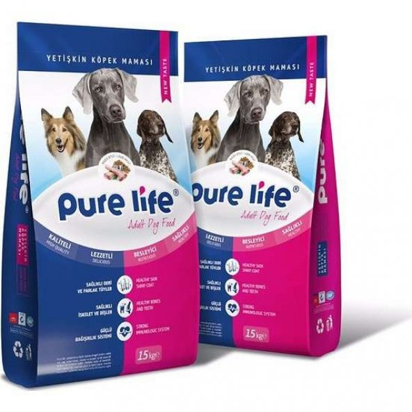 Pure Life Kuzu Etli Pirinçli Yetişkin  Köpek Maması 15 kg