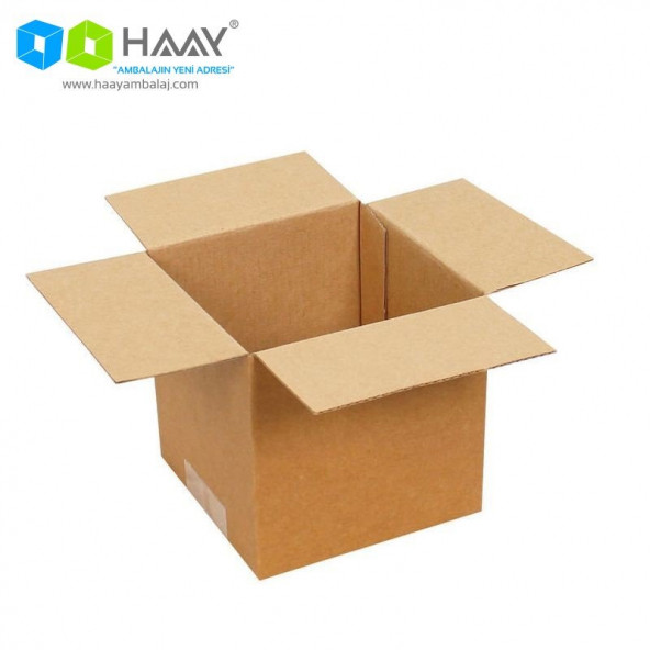 HAAY AMBALAJ 11x11x11cm Tek Oluklu Koli - Kraft (5 ADET)