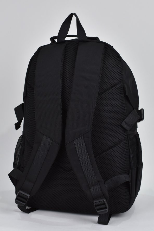 Elatae Unisex Çok Gözlü Günlük Seyahat Okul Sırt Çantası Siyah 51535 - Resim 5