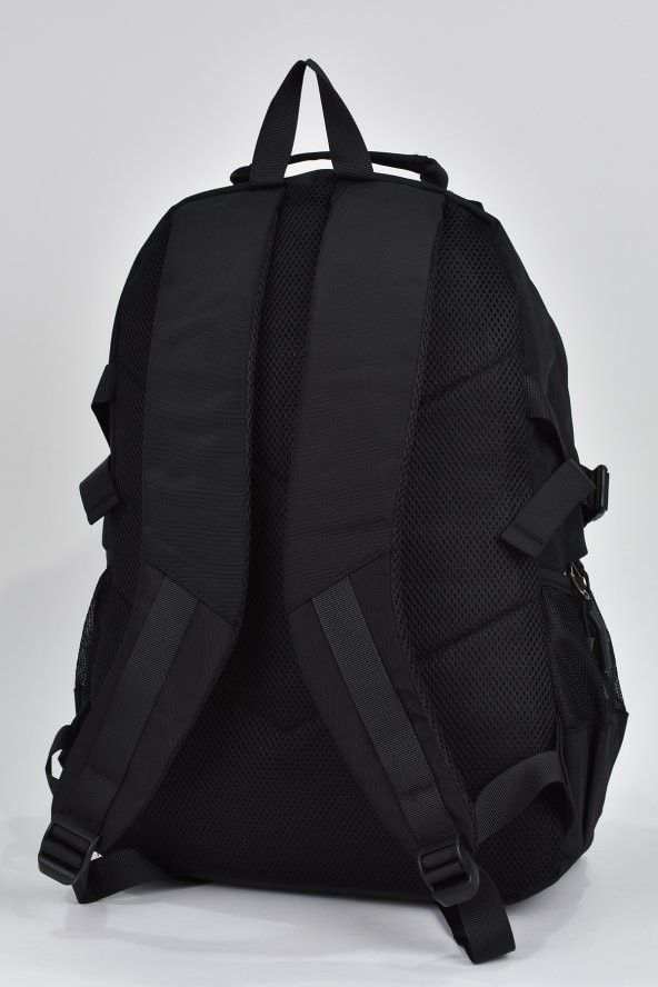 Elatae Unisex Çok Gözlü Günlük Seyahat Okul Sırt Çantası Siyah 51539 - 5