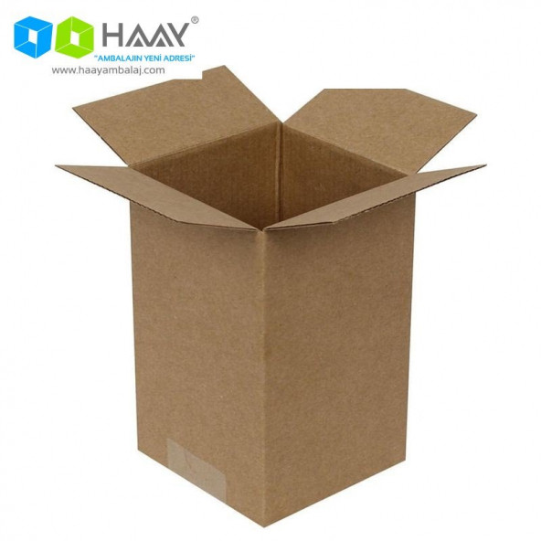 HAAY AMBALAJ 10x10x15cm Tek Oluklu Koli - Kraft (5 ADET)