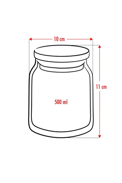 12'Li Bambu Kapaklı Cam Kavanoz & Baharat Takımı & Baharatlık Seti 500 ML ( Vakum Kapak ) - 10