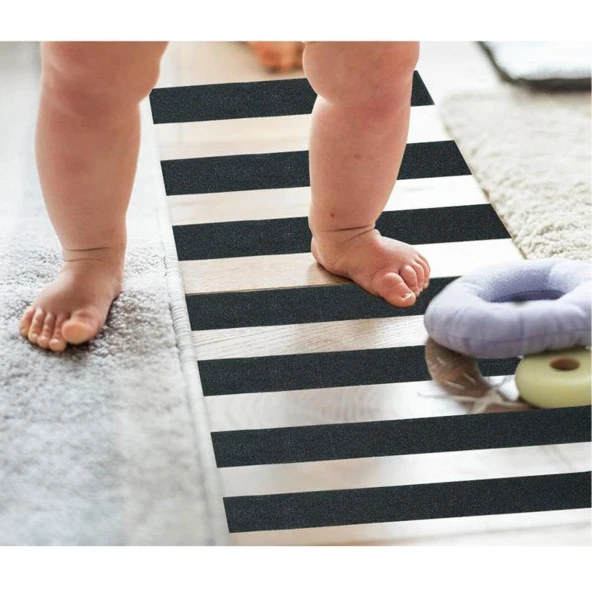 Merdiven Zemin Kaydırmaz Bant Yapışkanlı Kaymaz Bant Siyah 5 cm x 25 METRE - 5