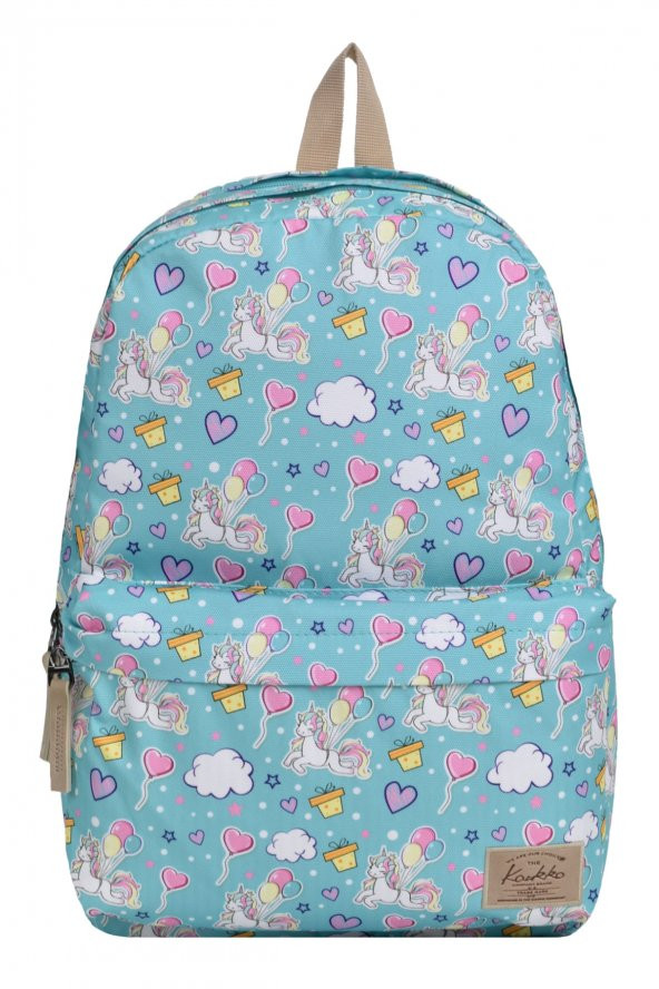 Elatae Kız Çocuk 2li Okul Seti İlkokul Çantası ve Kalemlik Unicorn Desenli 1467 - Resim 2