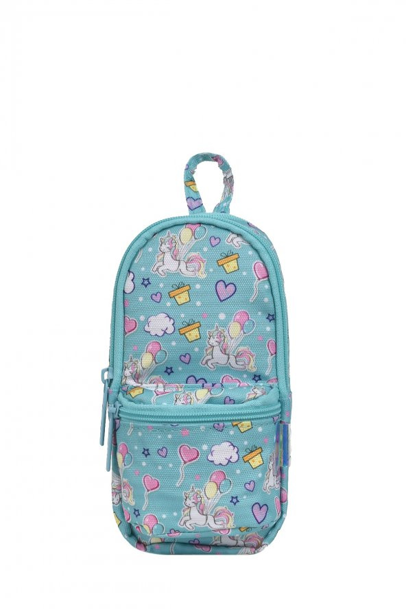 Elatae Kız Çocuk 2li Okul Seti İlkokul Çantası ve Kalemlik Unicorn Desenli 1467 - Resim 3