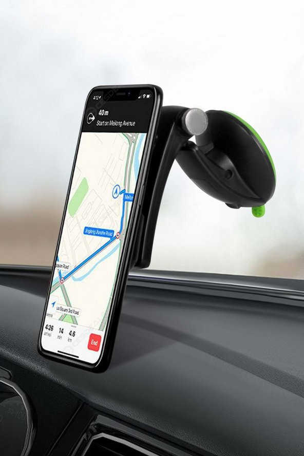 TT17 Araç İçi Oynar Başlıklı Mıknatıslı Vantuslu Telefon Tutucu - 4