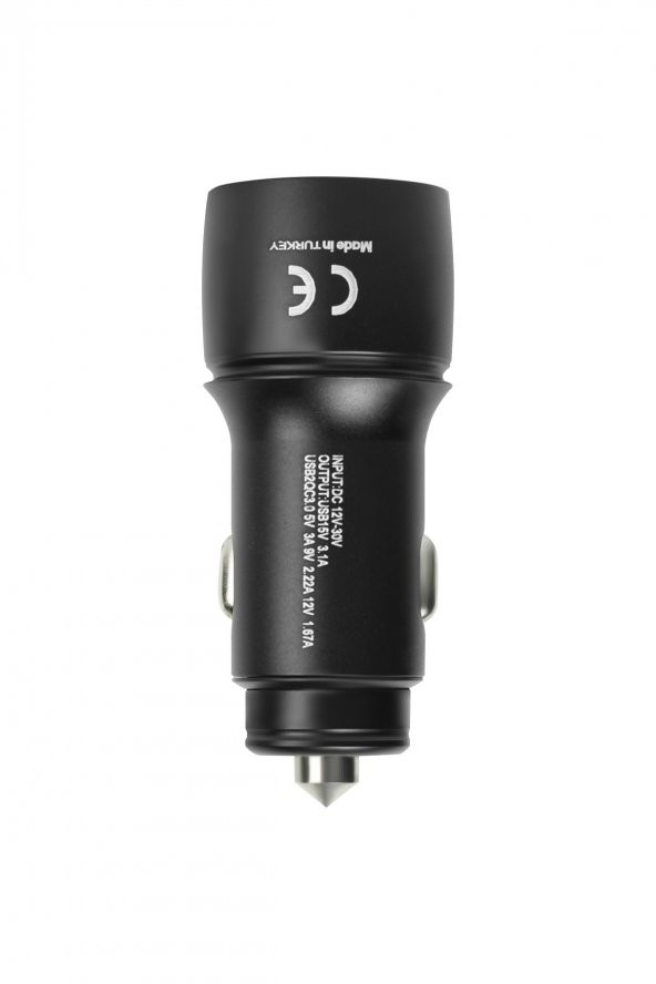 CC34 3.1A PD20W Hızlı Şarj Destekler Araç Şarj Aleti Çakmaklık - 4