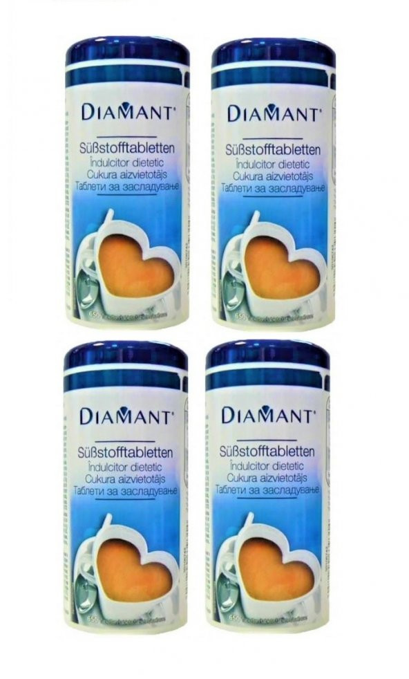 Diamant Tablet Tatlandırıcı 39 gr 650 Tablet 4 Kutu