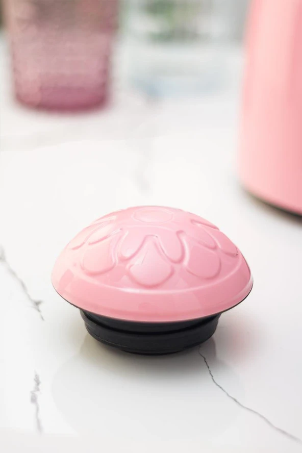 1 LT Isı Yalıtımlı Çay Ve Soğuk Su Termosu Soft Pembe (12 Saat Sıcak Tutar& İçi Camdır) - 6