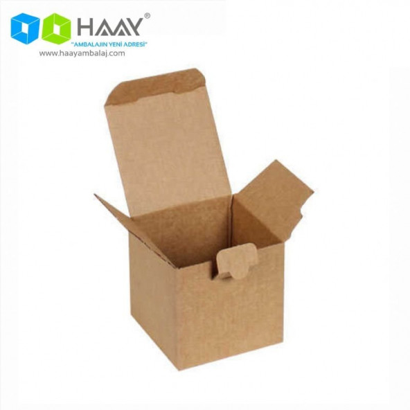 HAAY AMBALAJ 8x8x8cm Tek Oluklu Kutu (50 Adet)