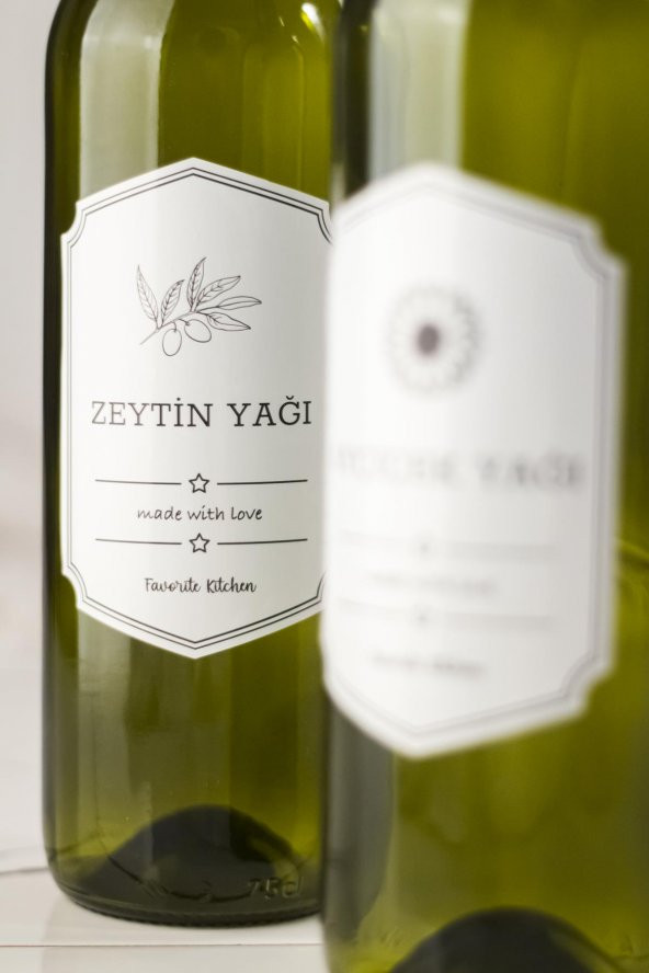 Bambu Standlı 2'li 750 ml Zeytinyağı & Sıvı yağ Şişesi & Yağlık Sirkelik Seti (Damlatmaz) - 7