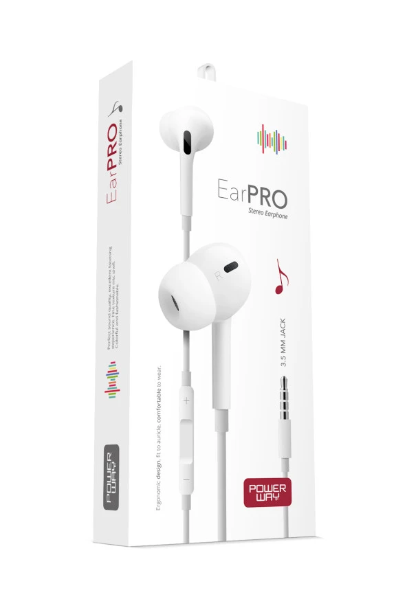 EarPRO Yüksek Çözünürlüklü Ses Ve Mikrofonlu Kulak İçi Kulaklık